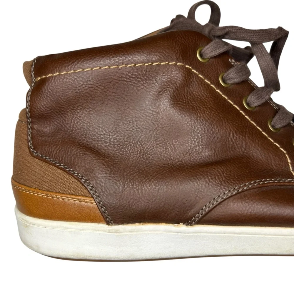 Steve Madden Mens Size 10 Frazier Brown High Top Ankle Boots Shoes Casual Work